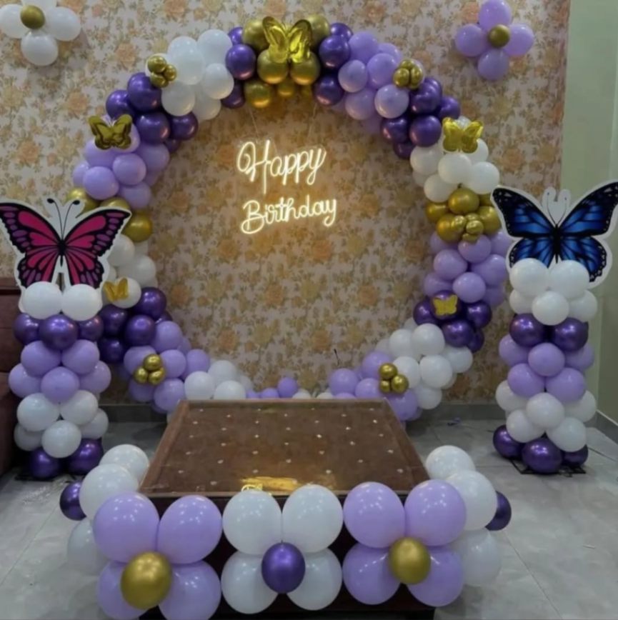 Blue Themed Ring Decor