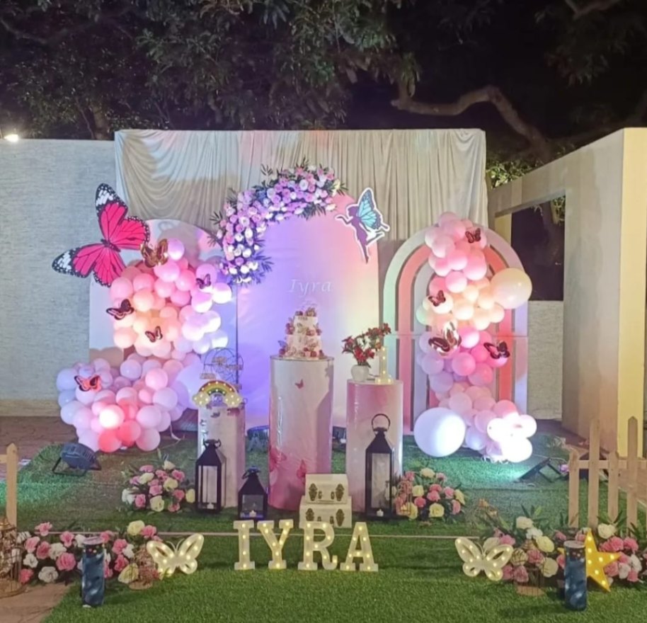 Butterfly Theme Decor With flowers